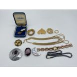 A Selection of Upmarket costume Jewellery and Watch. Ref: 017038