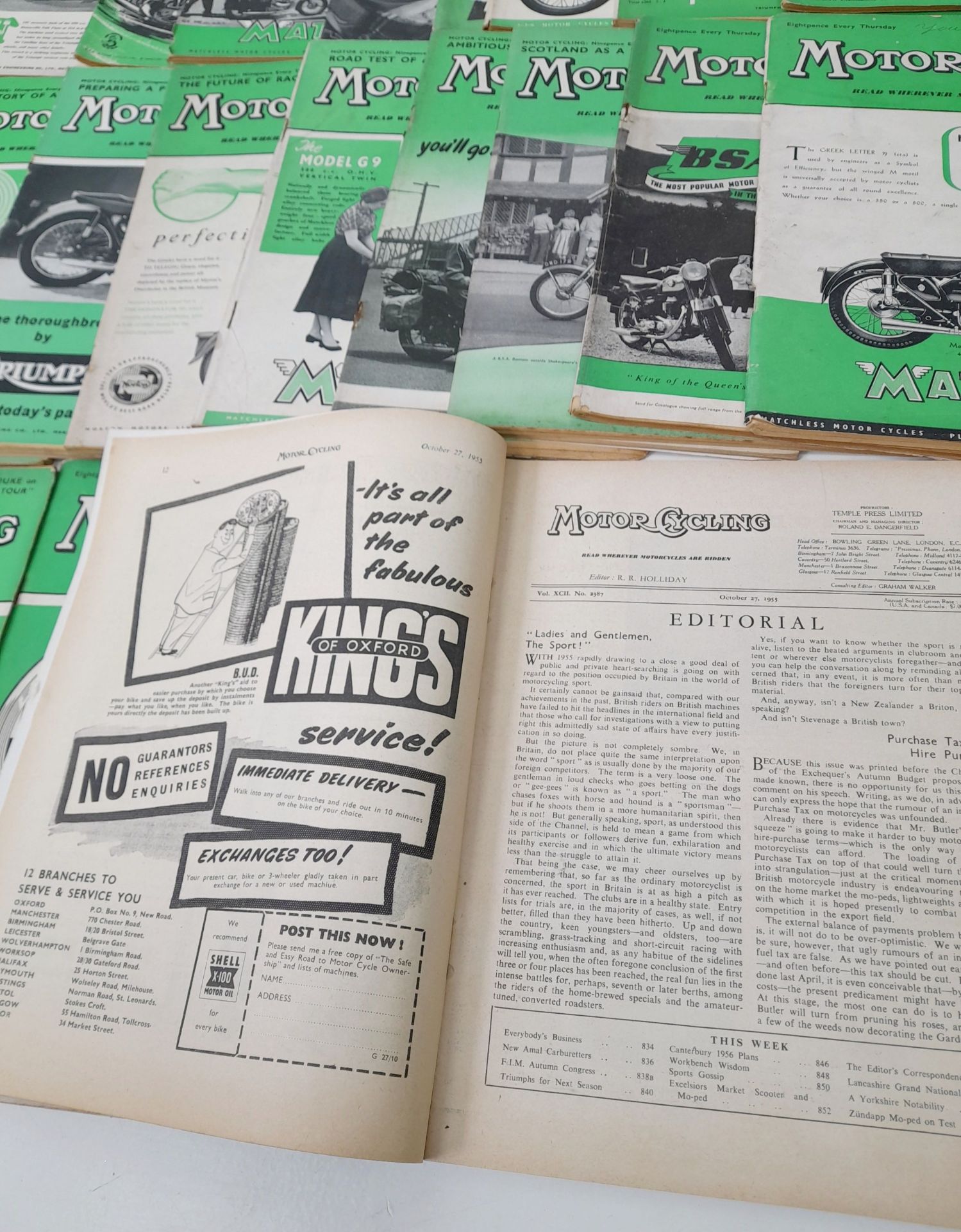 A Collection of Over 50 Vintage Motorcycle Magazines. - Bild 5 aus 5