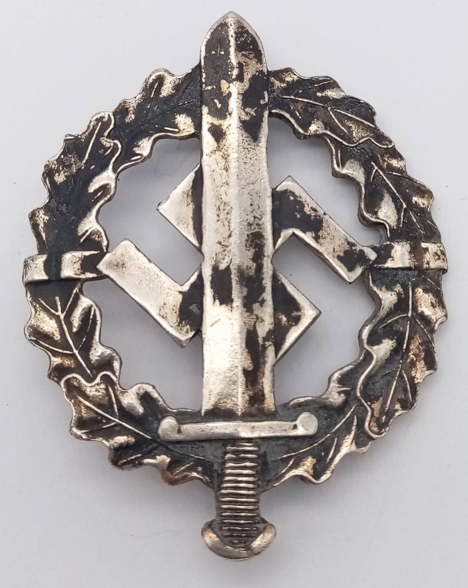 3rd Reich 1st Pattern Siver Grade SA Sports badge. Maker Marked Rado.