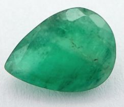 A 1.03ct Zambian Emerald Gemstone - GGI Certified.