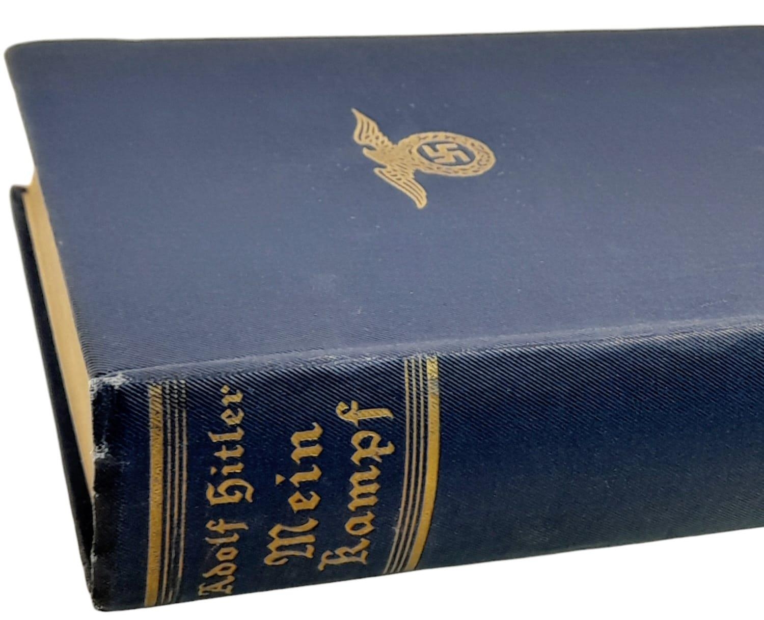 Hard Back ‘Adolf Hitler Mein Kampf’ Book. This is the English unexpurgated Edition Two Volumes in - Image 4 of 5