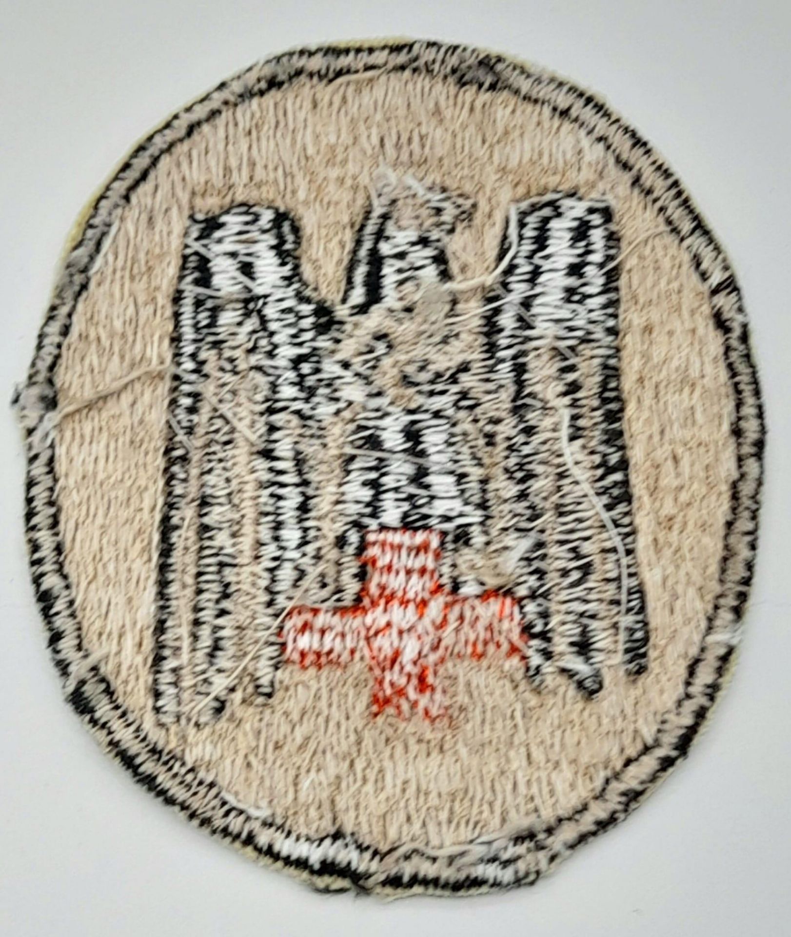 WW2 German DRK (Red Cross) Sports Vest Patch. Most likely locally made. - Image 2 of 2