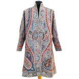 A Jamawar Decorative Paisley Coat. Size 44.