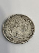 1820 GEORGE III SILVER SIXPENCE.Better grade coin. Extra fine condition.