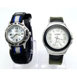 A Parcel of Two Vintage Collectible Sports Watches Comprising; 1) An Umbro Rubber Strapped Sports