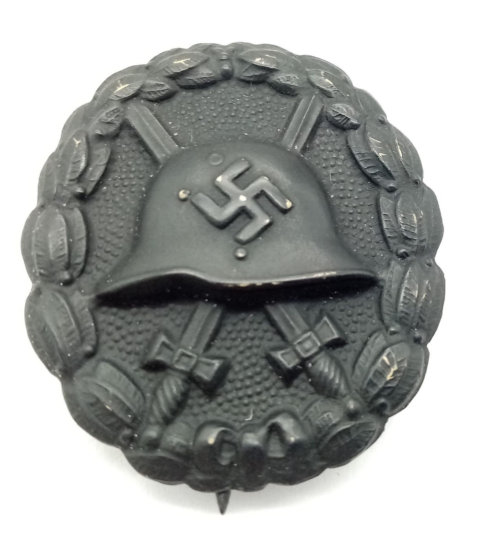 Spanish Civil War Period 1936 Pattern Condor Legion Black (Iron) 3rd Class Wound Badge.