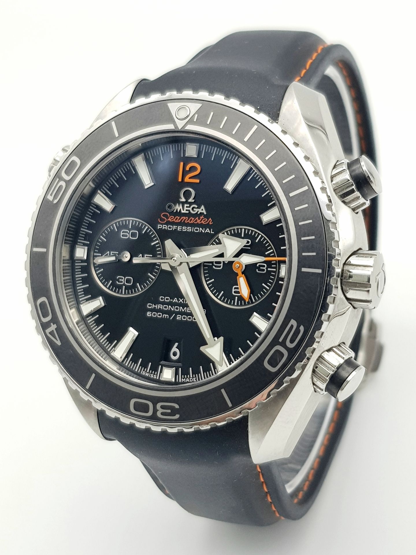 A FANTASTIC EXAMPLE OF AN OMEGA "SEAMASTER" PROFESSIONAL CO-AXIAL CHRONOMETER WITH 2000FT LIMIT .