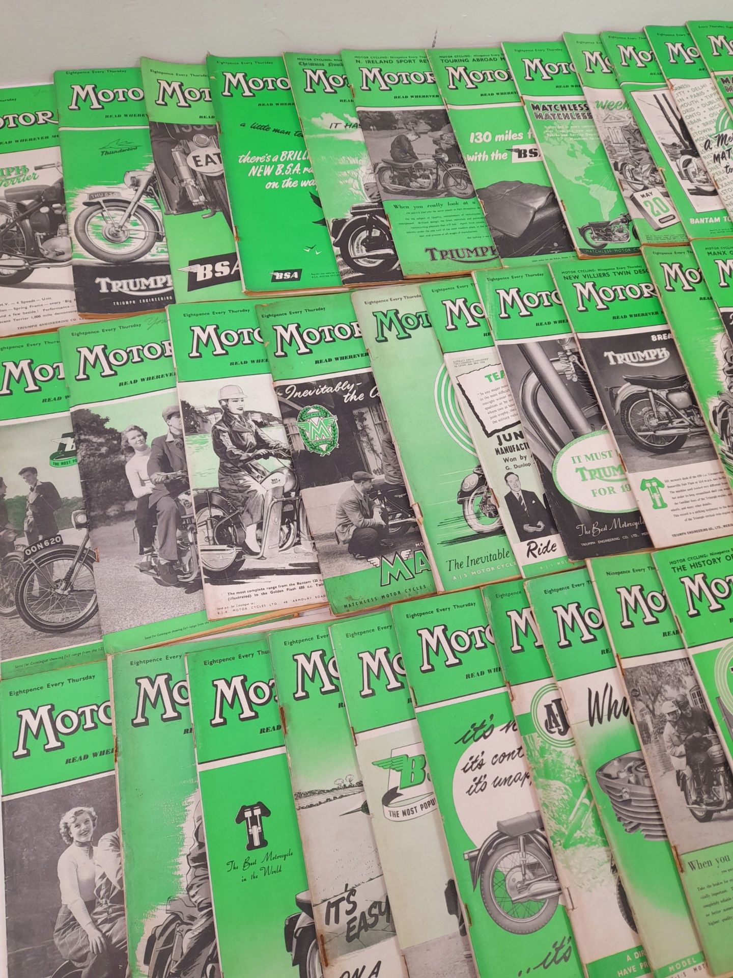 A Collection of Over 50 Vintage Motorcycle Magazines. - Image 2 of 5