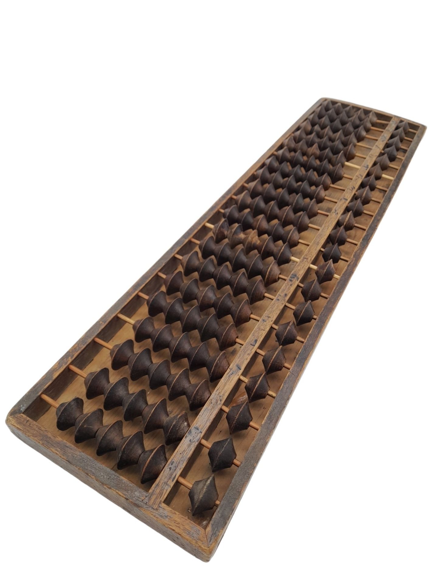 An Antique Chinese Wooden Abacus. 46cm x 12cm.