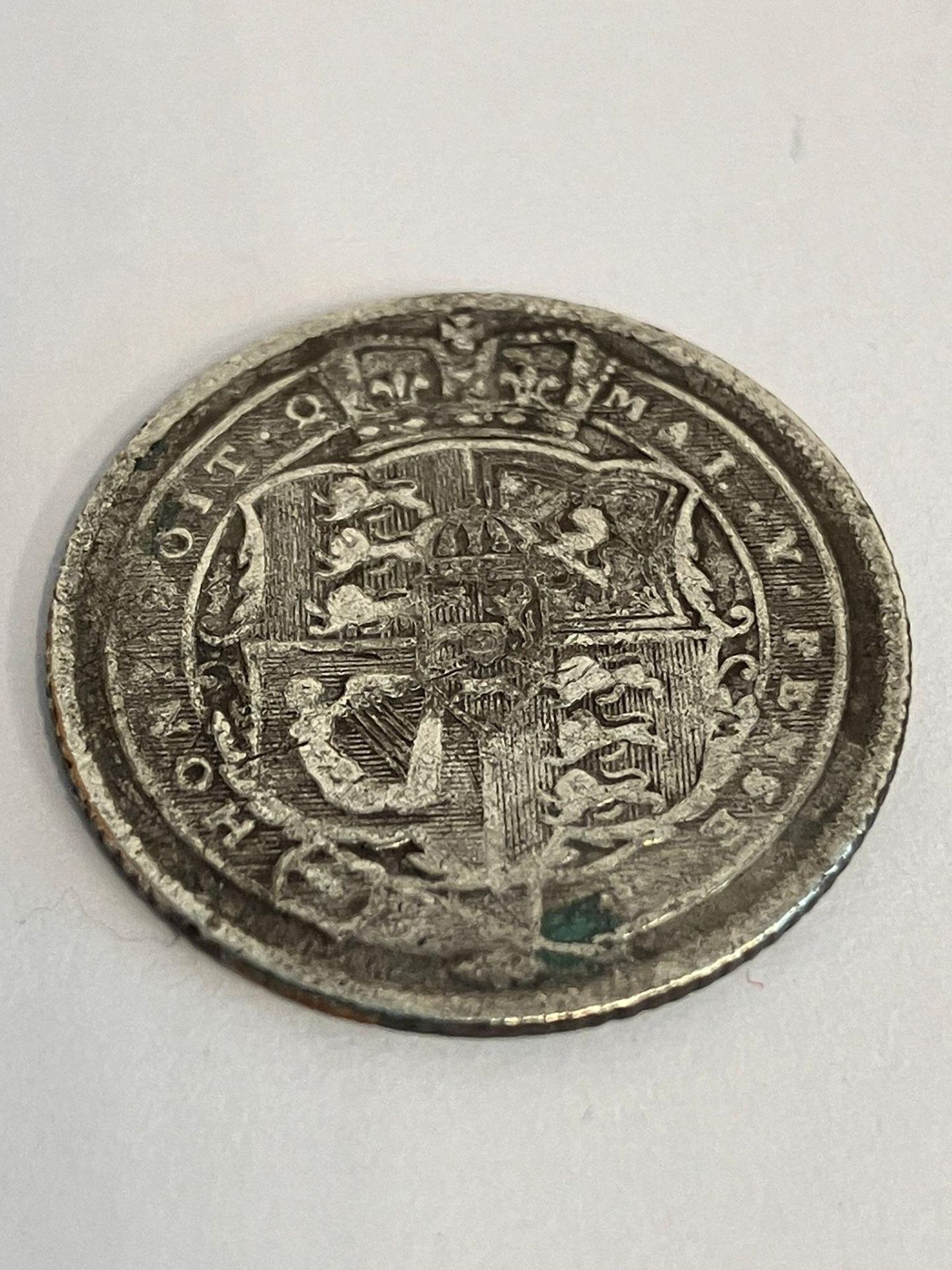 1818 GEORGE III SILVER SIXPENCE. condition fine/very fine, could use a clean. - Bild 3 aus 3