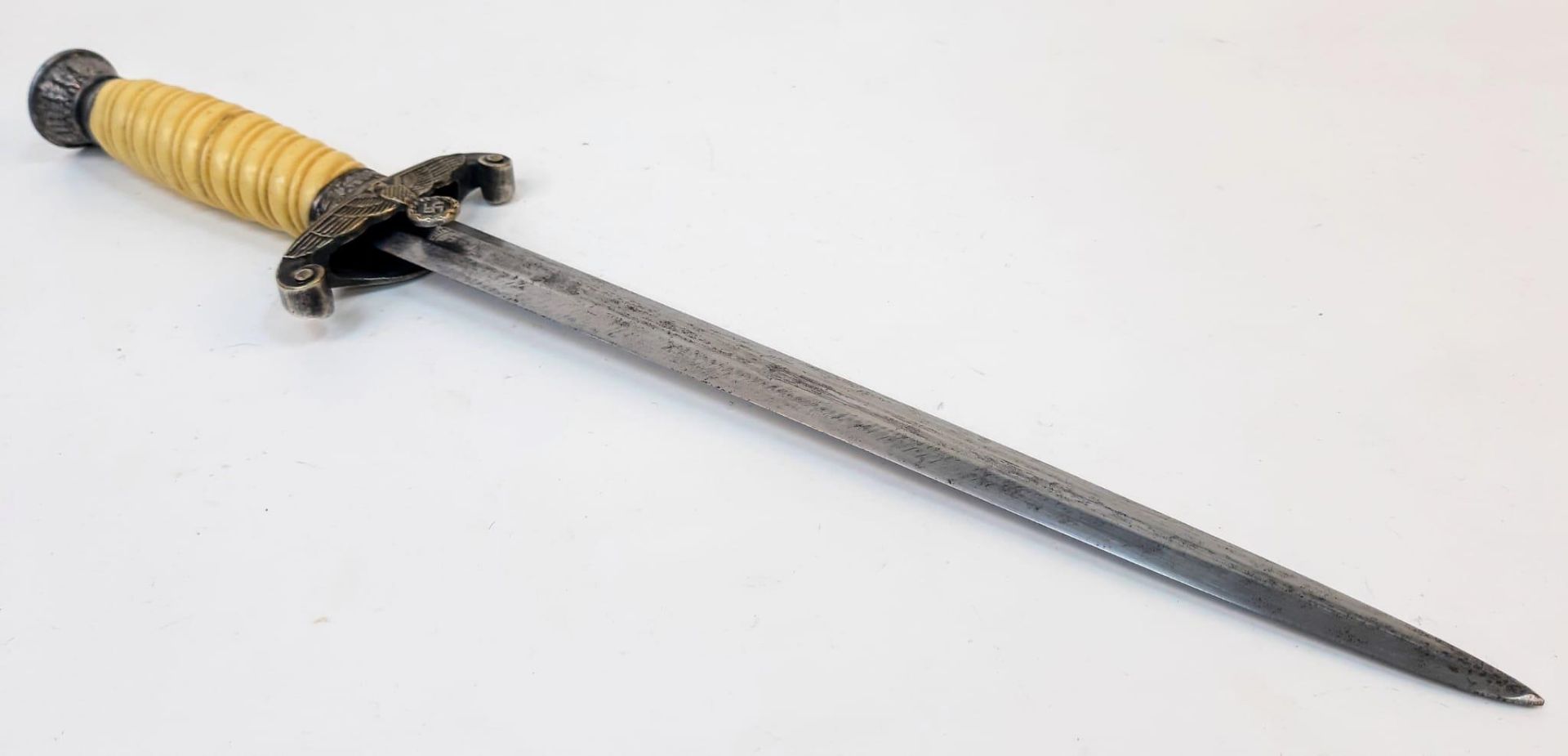 3rd Reich Heer (Army) Officers Dagger. Makers marked but partially removed from sharpening. - Image 5 of 12