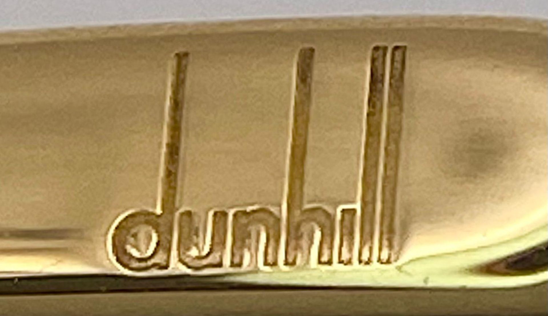 A Dunhill 925 Silver Gold Plated Tie Clip. 6cm. 12.35g weight. Comes with original Dunhill - Bild 6 aus 7