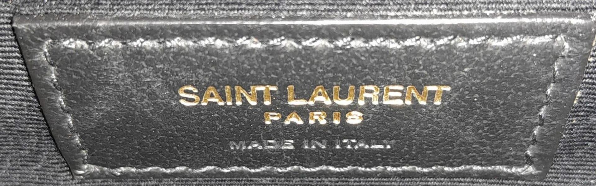 A YSL Saint Laurent Black Lou Matelasse Camera Bag. Leather exterior, gold-tone hardware, adjustable - Bild 11 aus 11