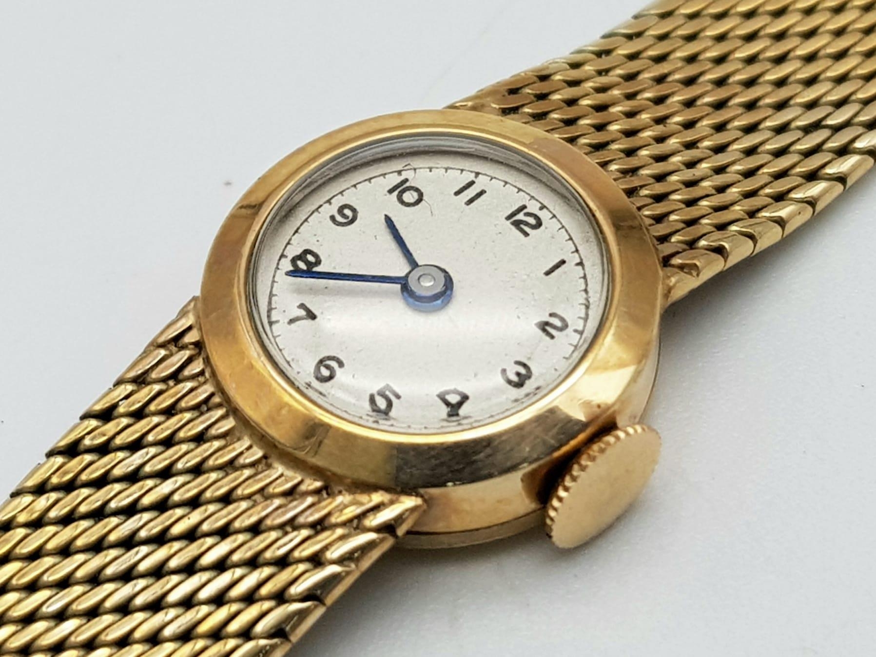 A Wonderful Vintage 1960s DS and S (an official Rolex bracelet and case maker) Rolex 9K Gold - Image 5 of 6