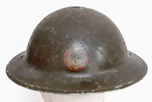 WW2 British Home Front National Fire Service Mk II Helmet. Made by ROCO (Ruby Owen & Company