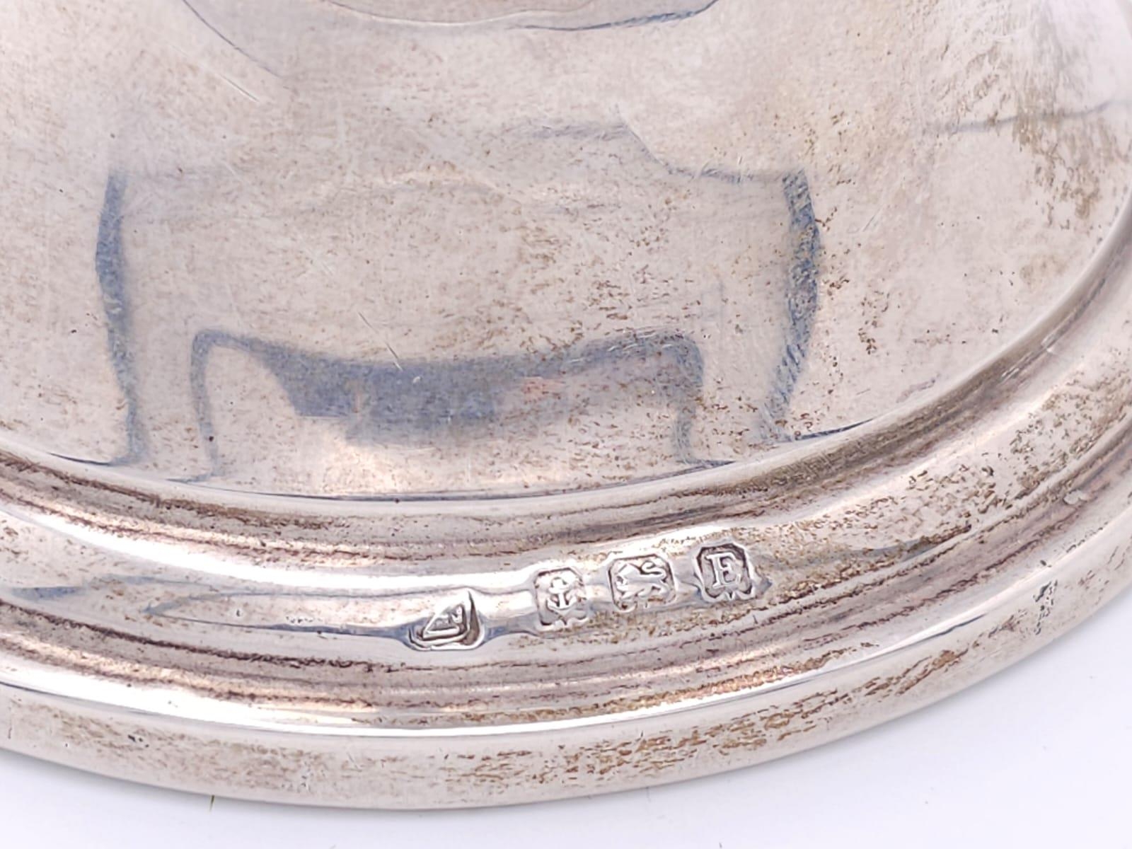 A WW2 Era Silver Inkwell in the Form of a Bell - Dedicated to 2nd Lieutenant G. Pendred from 'G' - Image 7 of 10