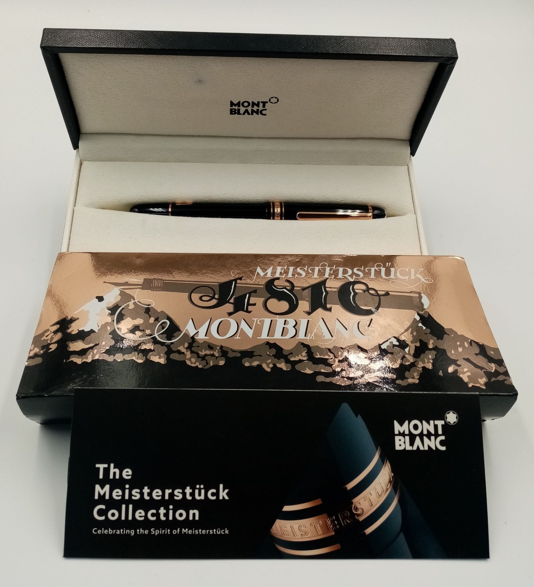 A Montblanc Meisterstuck Fountain Pen with 14K Gold Nib. 14cm. Comes with original packaging. Ref: - Bild 6 aus 6