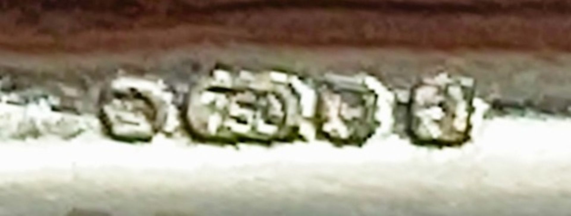 A PAIR OF 18K WHITE GOLD (STAMPED & TESTED) DIAMOND SET VIVIENNE WESTWOOD CUFFLINKS. 2.5cm length, - Bild 7 aus 12