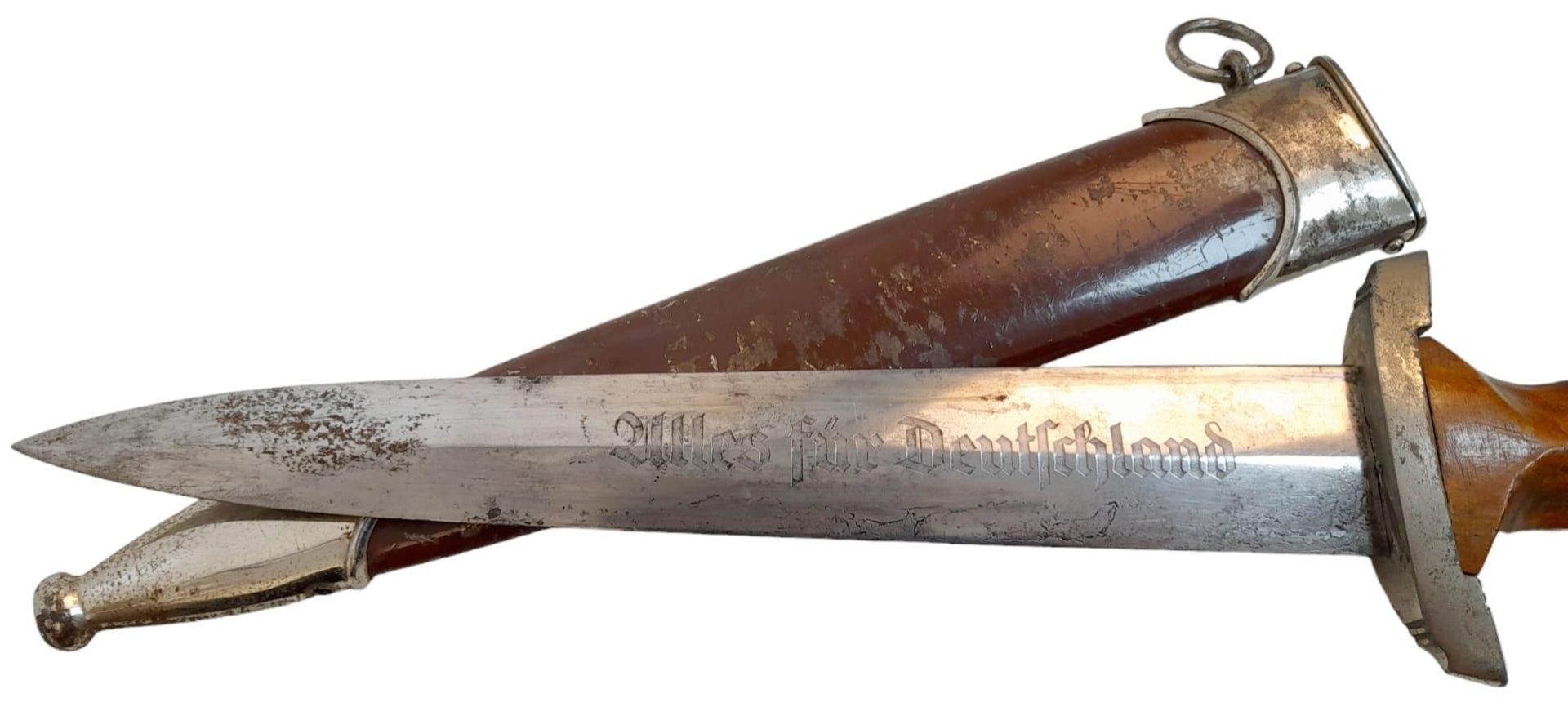 Early 3rd Reich S.A Dagger. Rare Maker Gust Häker. Found in a Berlin Attic. - Bild 2 aus 6