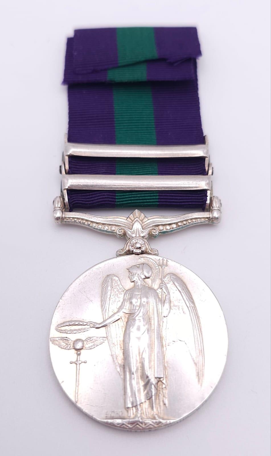 General Service Medal 1918 with two clasps: ‘S. Persia’ and ‘Iraq’, named to: 4919 Naik Sher Zaman 3 - Image 3 of 6