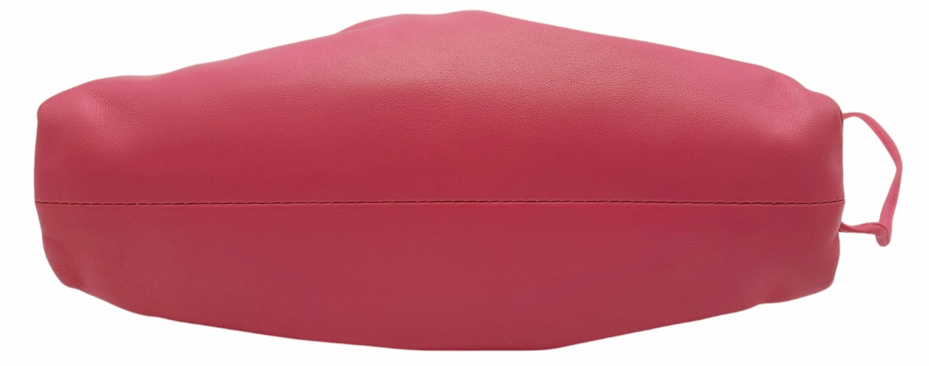 A Bottega Veneta Pink Mini Pouch Bag. Leather exterior with thin strap and magnetic closure. Pink - Image 3 of 9