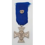 3rd Reich 18 Year Long Service Medal with stick pin of the Customs and Border Control.