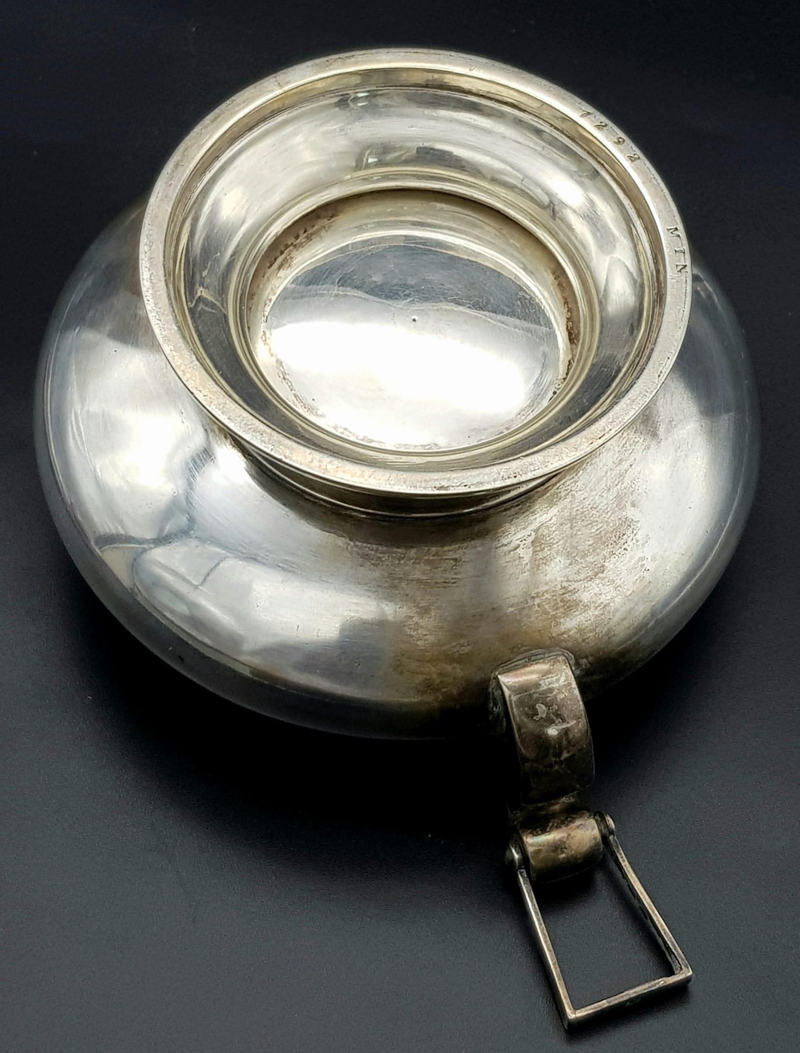 An Antique Hanging Sterling Silver Trophy Bowl/Cup. Given to the winner of The Marmer Challenge - - Image 4 of 7