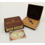 A Gucci Silver Tone Tie Clip. Comes with original packaging. Ref: 016977