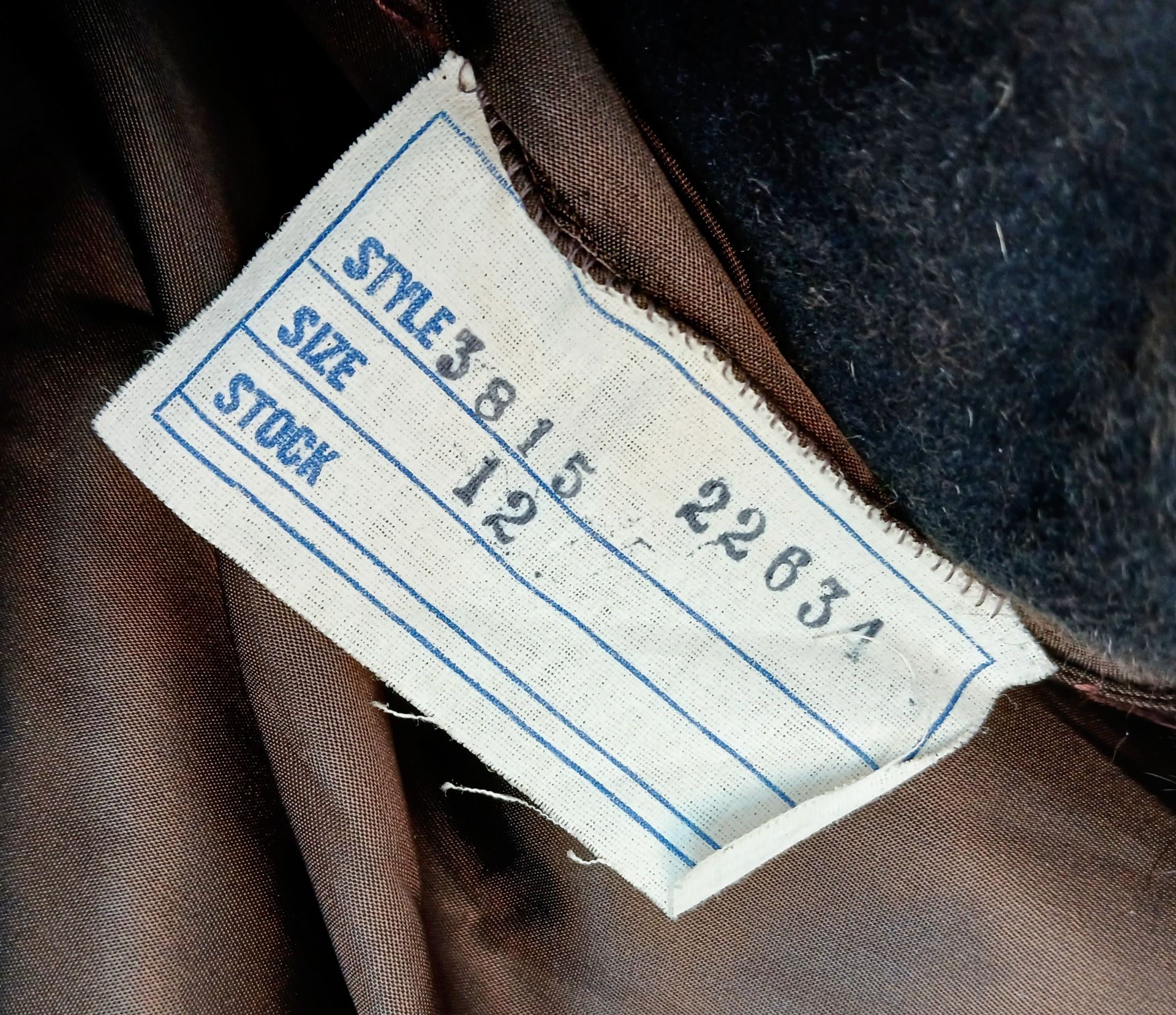 A Vintage Full Length Fur Coat - Possibly Mink/Sable. - Bild 6 aus 7