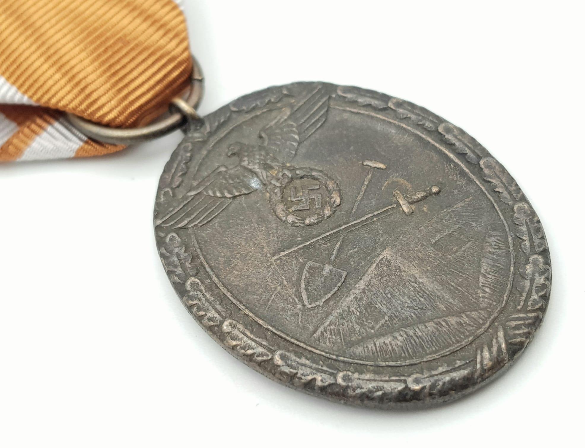 WW2 German West Wall Medal Awarded to those who had built or served on the Siegfried Line. - Image 3 of 4