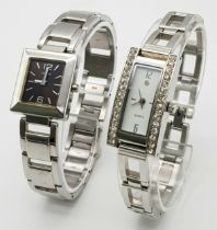 Two Stylish Quartz Ladies Watches (one Citizen). Both need a battery so a/f.