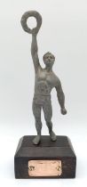 WW2 German Military Division Sports Trophy. 100m clothed swim. Celle 1940.