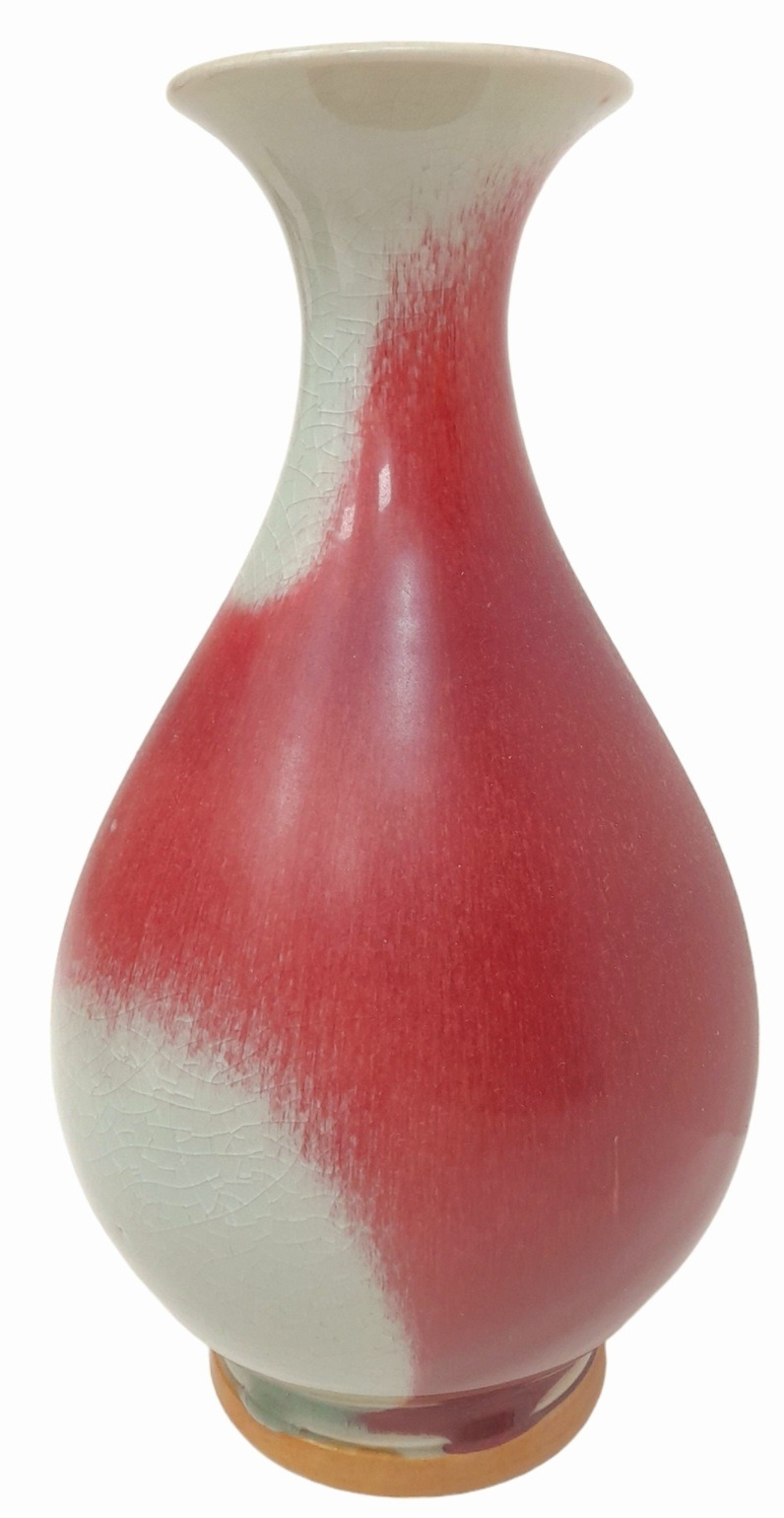 A Chinese Sang de Boeuf Glazed Vase. Markings on base. 33cm tall. - Image 8 of 8