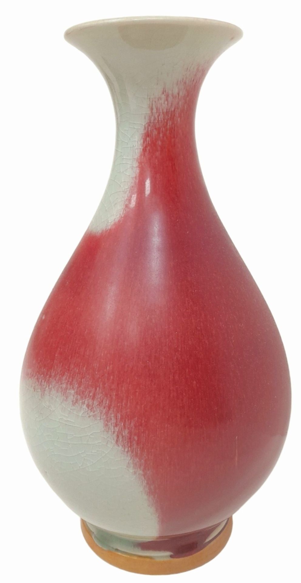 A Chinese Sang de Boeuf Glazed Vase. Markings on base. 33cm tall. - Bild 8 aus 8