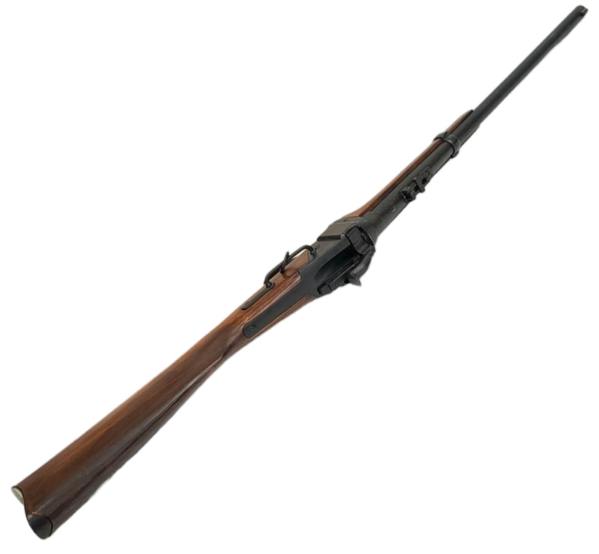 A Vintage, Full Weight and Size, Retrospective Inert Replica of an 1859 Carbine Rifle. Wood and - Image 5 of 11
