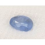 A 1.39ct Sri Lankan Blue Sapphire Gemstone - AIG Certified in a sealed case.