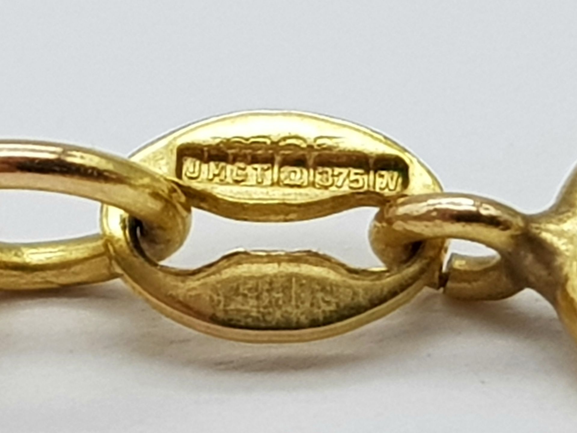 A 9K Yellow Gold Rope Necklace. 74cm. 14.3g weight. - Bild 5 aus 5