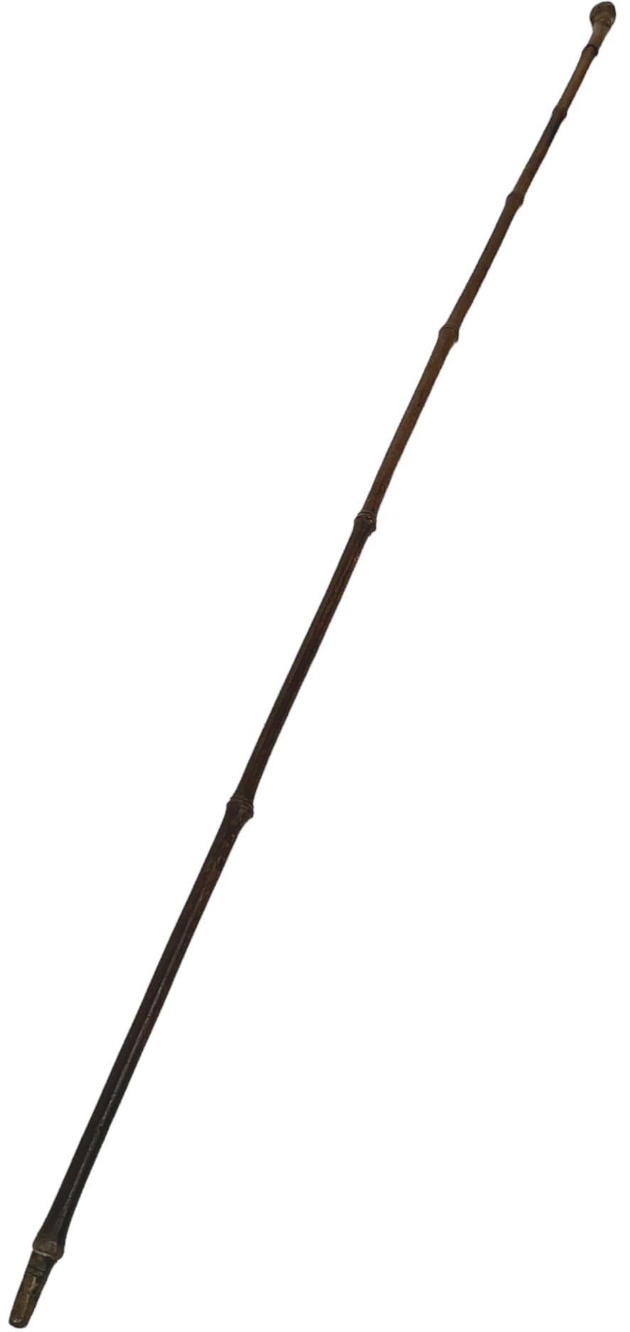 A Bamboo Swagger/Walking Sword Stick. 76cm Long in Good Condition. - Image 2 of 5