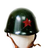 A Vintage Russian Red Army Helmet.