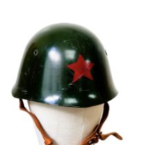 A Vintage Russian Red Army Helmet.