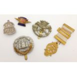 A Parcel of Five Vintage Badges & Medals. Comprising: 1) A WW2 ARP Badge, 2) Early Duke of