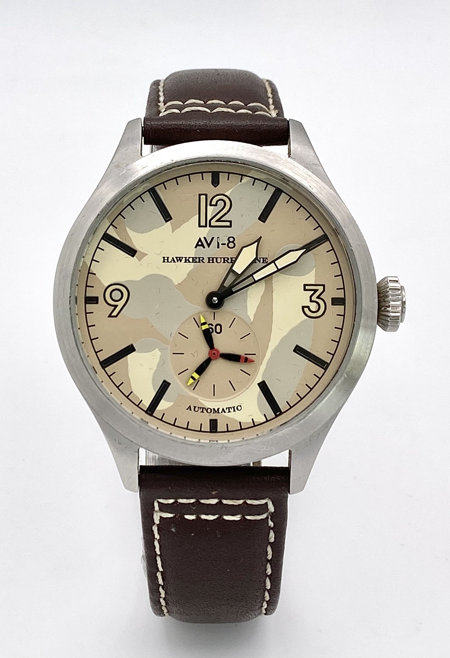 A Men’s ‘Hawker Hurricane’ Automatic Pilots Watch by AVI8. 47mm Including Crown. Full Working Order. - Image 2 of 9