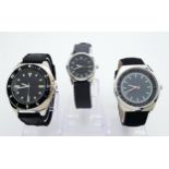 Three Boxed with Papers, Military Designed Watches. Comprising: 1) French Army Watch (40mm Case), 2)