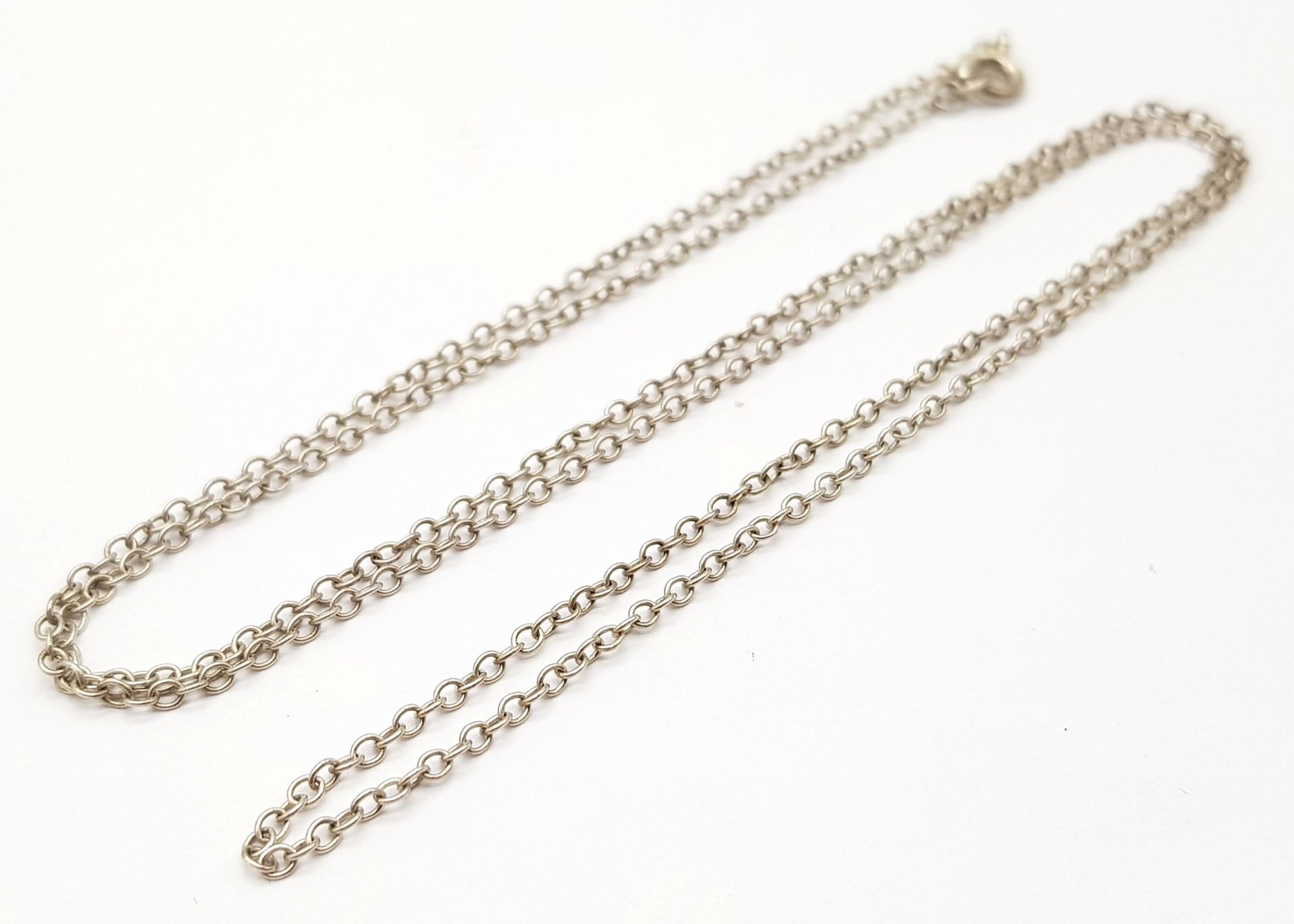 Two 925 Silver Necklaces. Both 54cm - Image 5 of 6