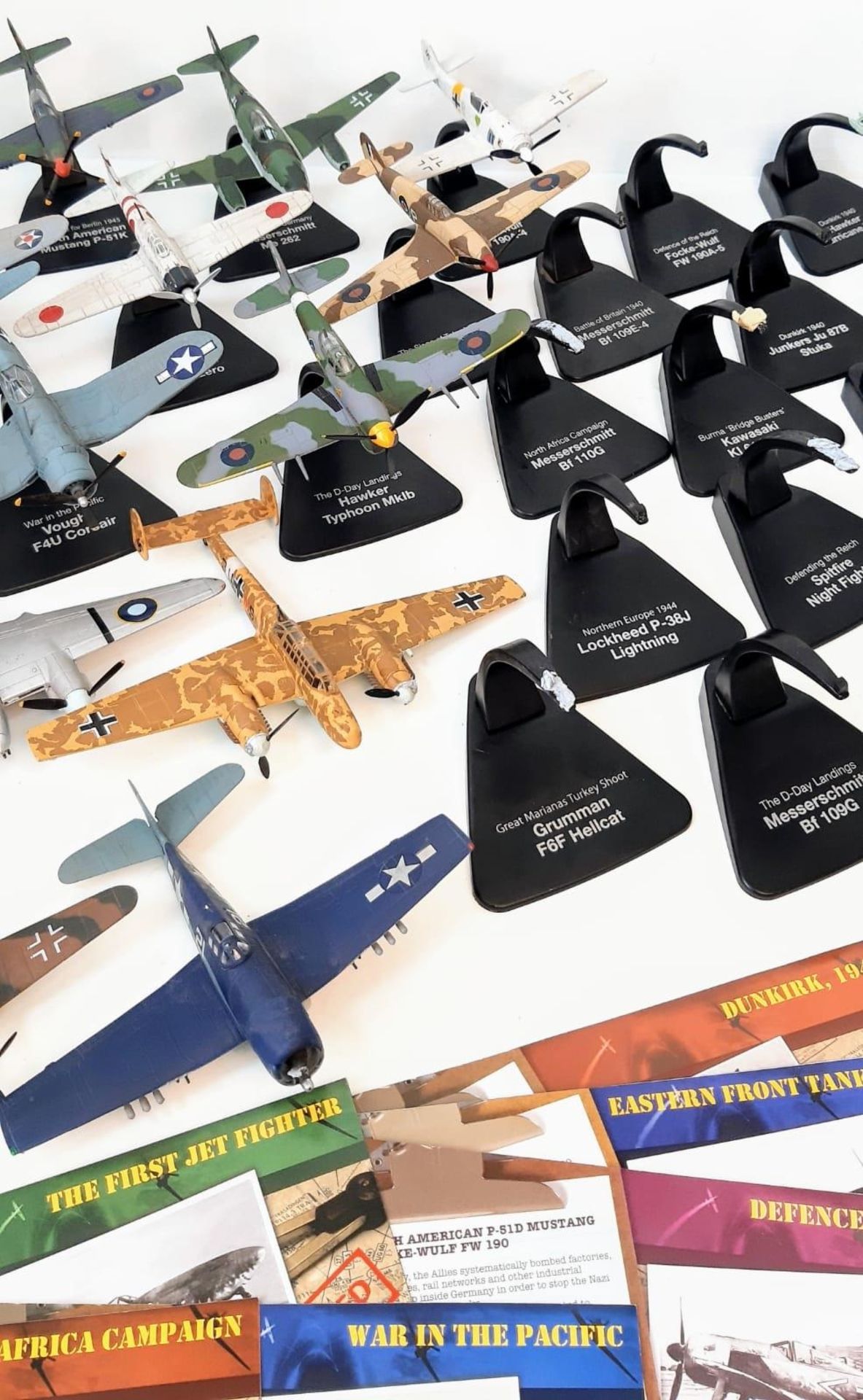 A Collection of Battle of Britain Model Fighter Planes. Over thirty die-cast metal planes with - Image 5 of 8