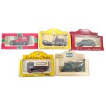 A Pack of Five Vintage Die Cast Toy Vehicles. As new in boxes.