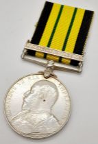 An Africa General Service Medal 1899 with clasp Somaliland 1908-10. Named to 168 Sepoy Ghulab Khan