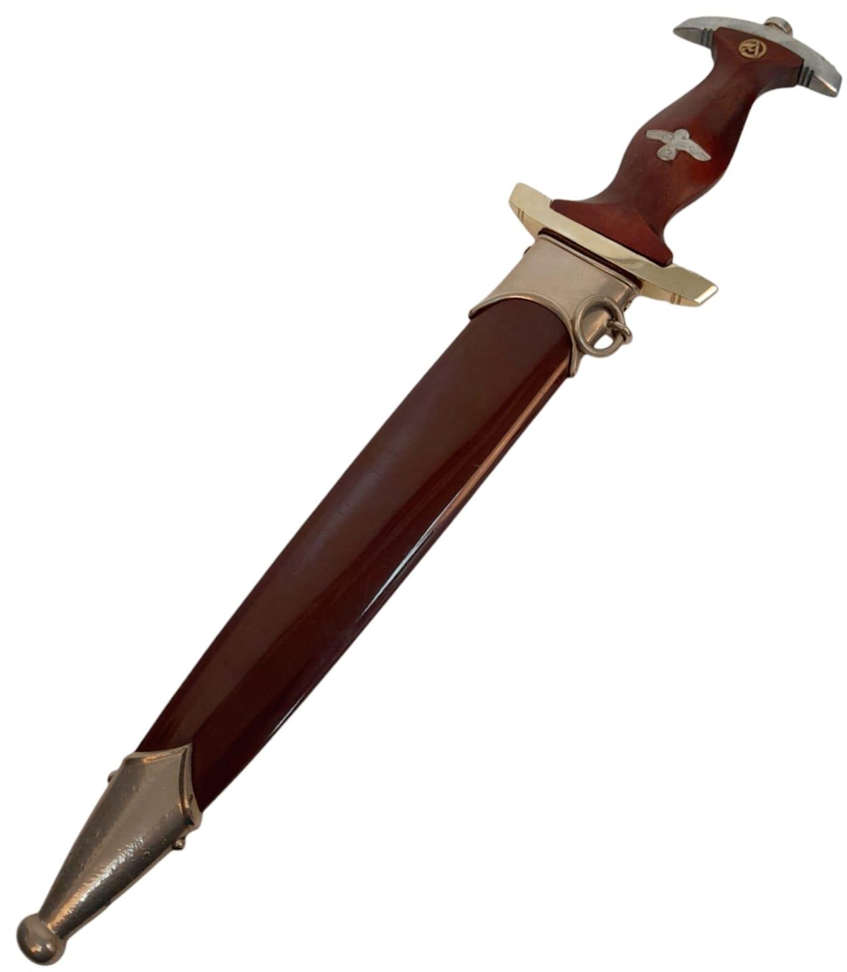 3rd Reich SA Dagger. Rzm Marked Blade M/85 for Athur Evertz, Solingen - Bild 2 aus 5