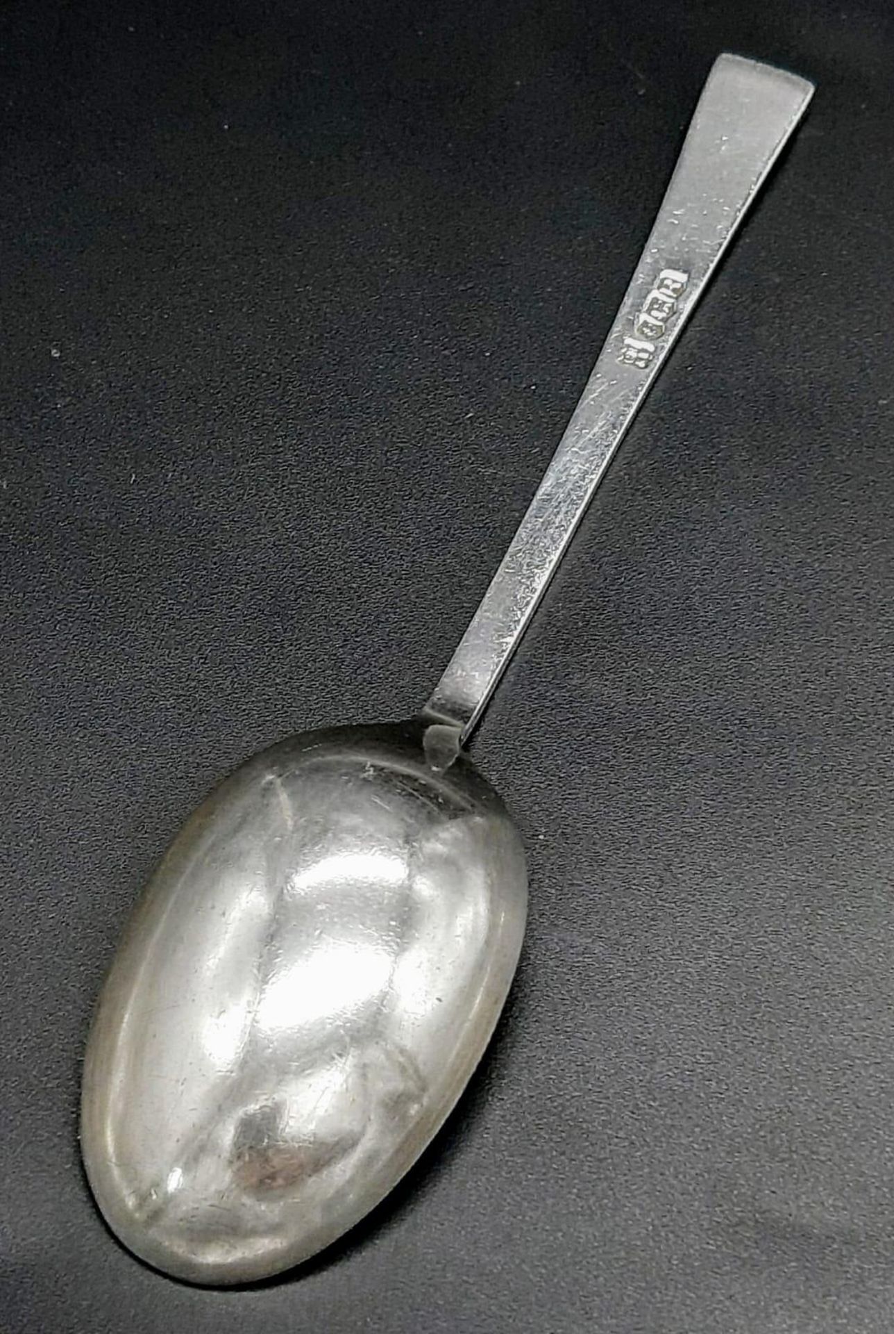 A vintage sterling silver tea spoon with full Sheffield hallmarks, 1959. Total weight 18.1G. Total - Bild 4 aus 6