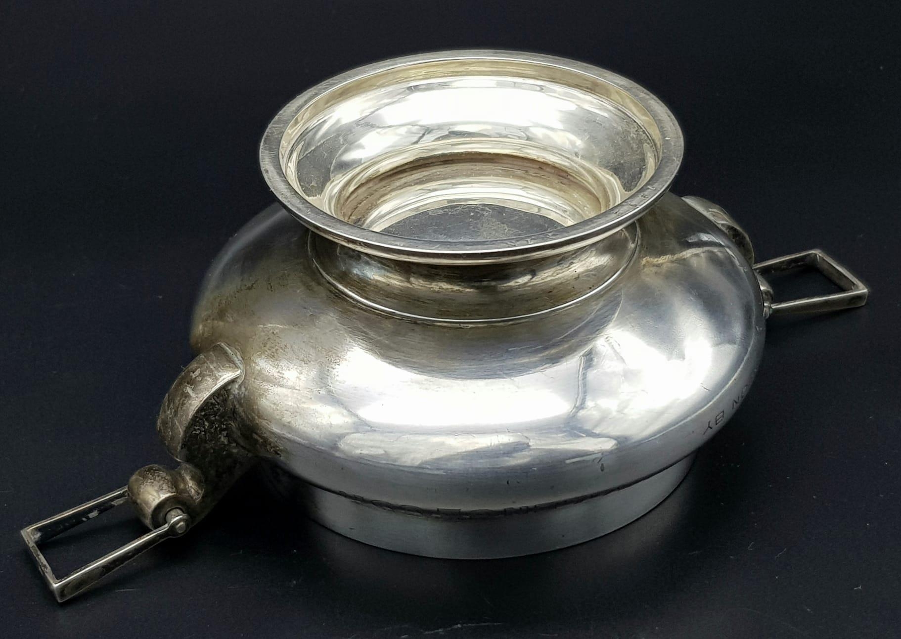 An Antique Hanging Sterling Silver Trophy Bowl/Cup. Given to the winner of The Marmer Challenge - - Image 5 of 7